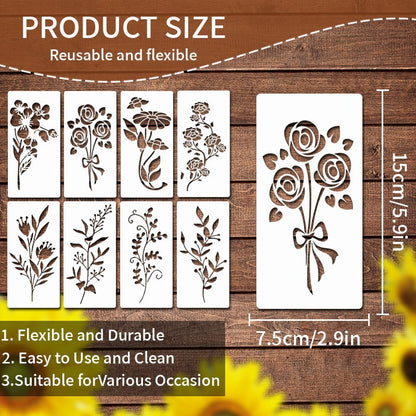 🏡Last Day 49% OFF -Garden Fence Large Flower Stencils🌻DIY Decoration
