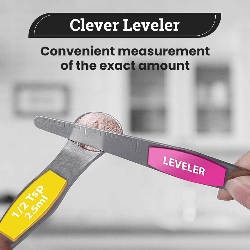 🔥LAST DAY SALE 49% OFF - Stainless Steel Magnetic Measuring Spoons Set