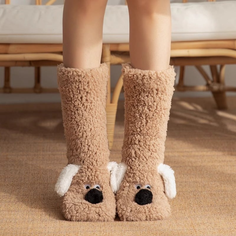 🧦🐶Cute Ultra-thick Cozy Slipper Home Socks