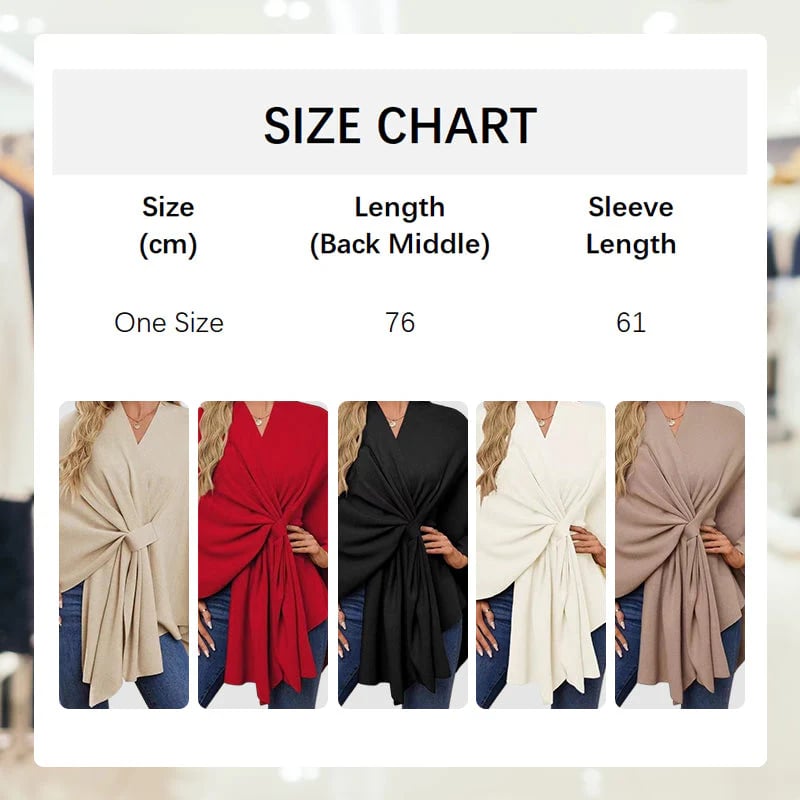 ❣️Winter New❣️ Women’s Cross Front Shawl Wrap – Elegant Cozy Style for Every Outfit
