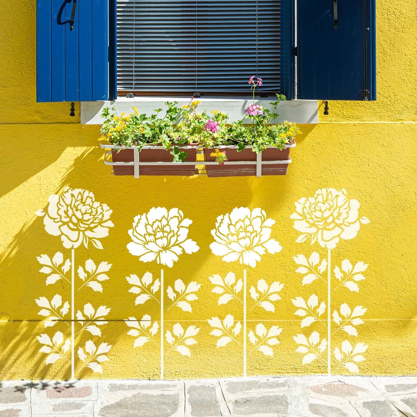🏡Last Day 49% OFF -Garden Fence Large Flower Stencils🌻DIY Decoration
