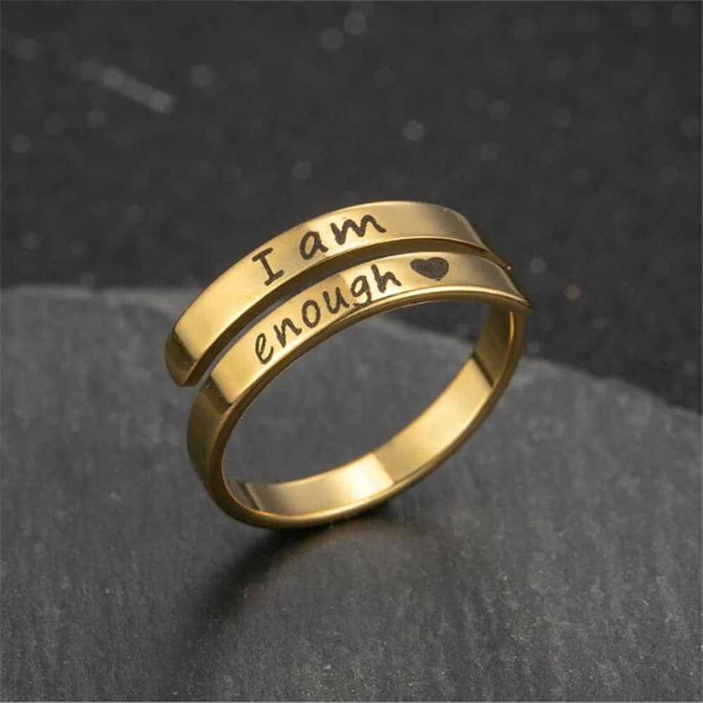 I Am Enough Empowerment Ring