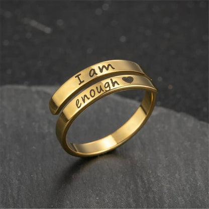 I Am Enough Empowerment Ring