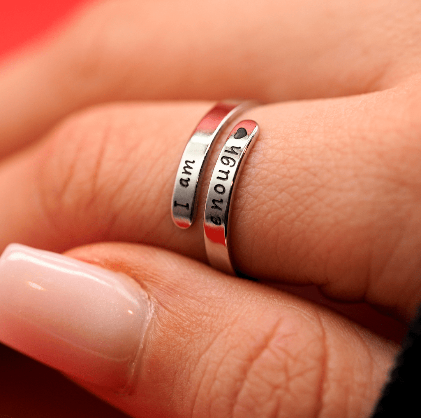 I Am Enough Empowerment Ring