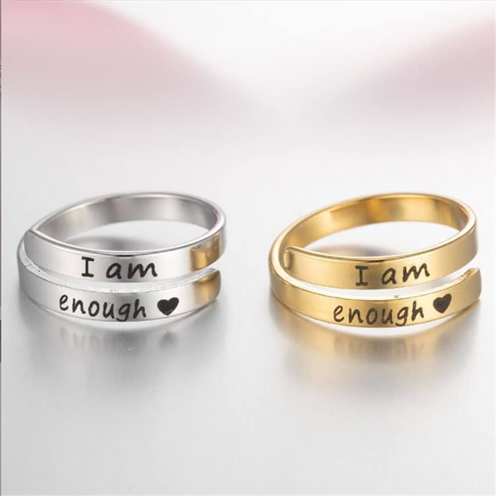 I Am Enough Empowerment Ring