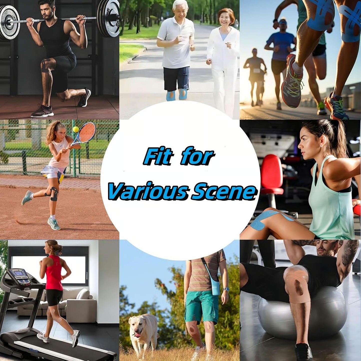 10/20pcs Precut Kinesiology Tape For Knees