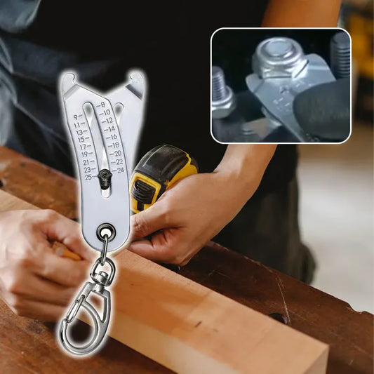 ✨HOT SALE 49% OFF✨Portable Precise Thread Size Checker Keychain