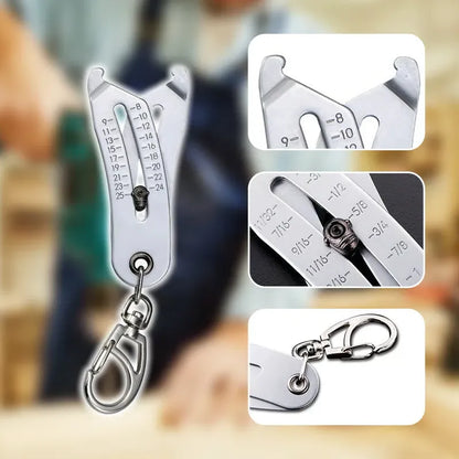 ✨HOT SALE 49% OFF✨Portable Precise Thread Size Checker Keychain