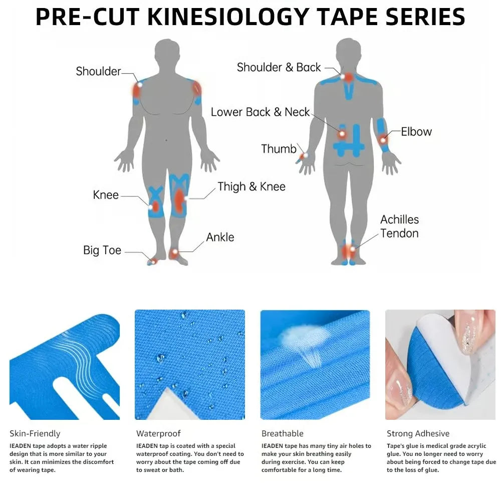 10/20pcs Precut Kinesiology Tape For Knees