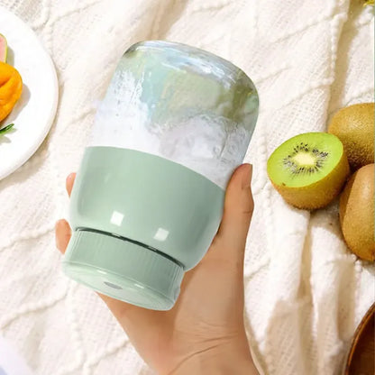 BPA-Free Electric Citrus Juicer 17 oz, Straw, Two Lids, Portable Blender for Smoothies, Shakes, Food Prep & Frozen Blending - Outdoorfun