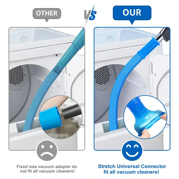 ♻️ Say Goodbye to Lint Build-Up✨ Ultimate Dryer Vent Cleaner Kit - For Safe, Efficient Laundry!