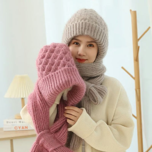 🎄Winter Versatile Knitted Hooded Scarf for Women
