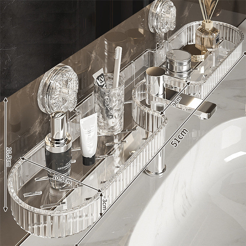🚰 50% OFF HOT SALE 2025! ✨ Universal Removable Faucet Storage Rack - Expandable Design with Drainage Holes for Kitchen & Bathroom Organization 🛁💫